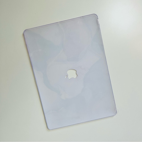 MacBook Air 13 Inch Pink & Purple Crystal Marbled Hard Case & Keyboard Protector - Picture 4 of 9